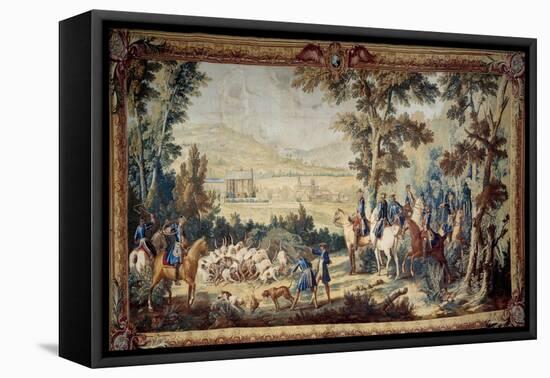 Hunting of Louis Xv, 1744 (Tapestry)-Jean-Baptiste Oudry-Framed Premier Image Canvas