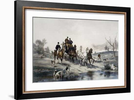 Hunting on Horseback, Return-James Walker-Framed Giclee Print