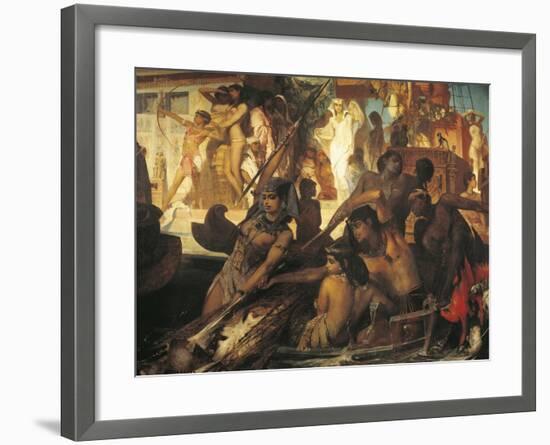 Hunting on Nile-Hans Makart-Framed Giclee Print