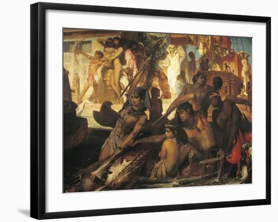 Hunting on Nile-Hans Makart-Framed Giclee Print