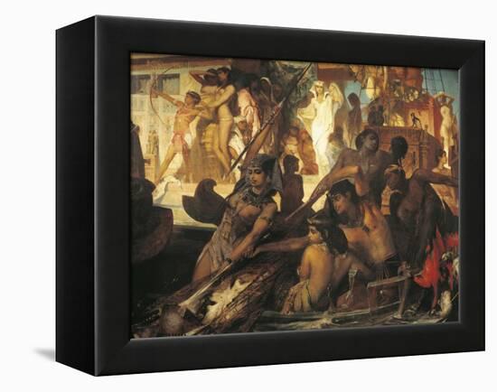 Hunting on Nile-Hans Makart-Framed Premier Image Canvas