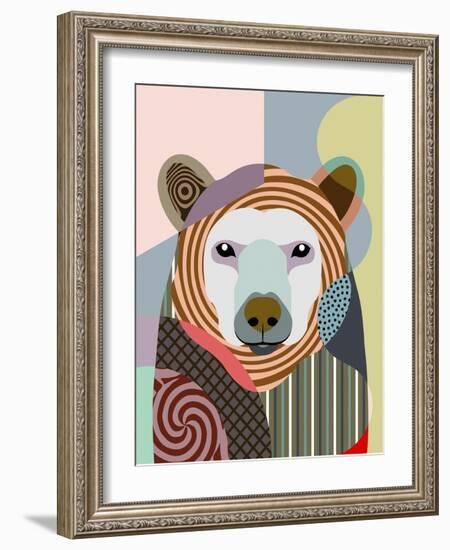 Hunting Polar Bear-Lanre Adefioye-Framed Giclee Print