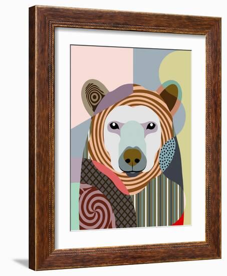 Hunting Polar Bear-Lanre Adefioye-Framed Giclee Print