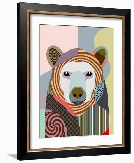 Hunting Polar Bear-Lanre Adefioye-Framed Giclee Print