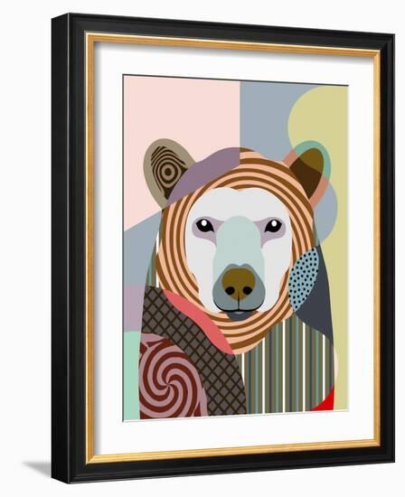 Hunting Polar Bear-Lanre Adefioye-Framed Giclee Print