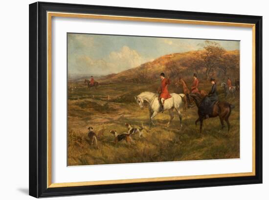 Hunting Scene, 1899-Heywood Hardy-Framed Giclee Print