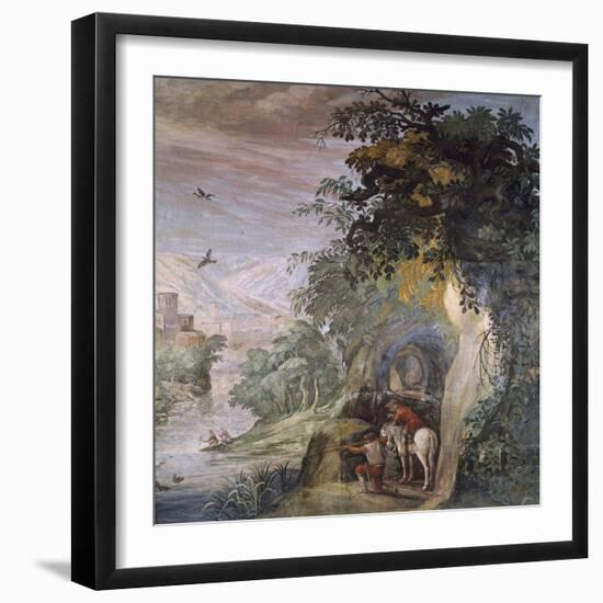 Hunting Scene, Fresco-Antonio Tempesta-Framed Giclee Print