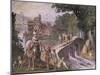Hunting Scene, Fresco-Antonio Tempesta-Mounted Giclee Print