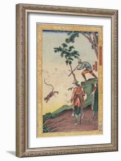 Hunting Scene, January 1861-Utagawa Yoshiiku-Framed Giclee Print