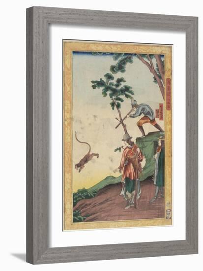 Hunting Scene, January 1861-Utagawa Yoshiiku-Framed Giclee Print