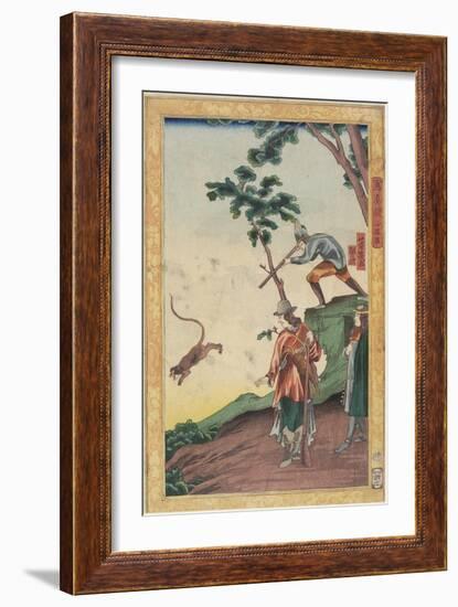 Hunting Scene, January 1861-Utagawa Yoshiiku-Framed Giclee Print