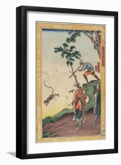 Hunting Scene, January 1861-Utagawa Yoshiiku-Framed Giclee Print