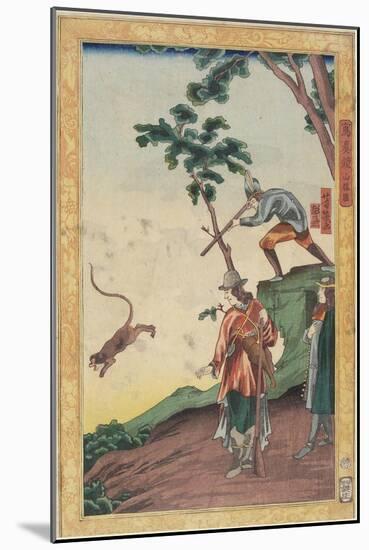 Hunting Scene, January 1861-Utagawa Yoshiiku-Mounted Giclee Print