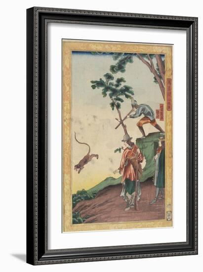 Hunting Scene, January 1861-Utagawa Yoshiiku-Framed Giclee Print