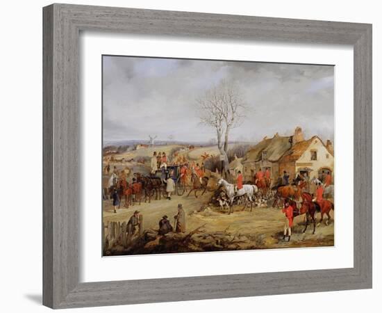 Hunting Scene, the Meet-Henry Thomas Alken-Framed Giclee Print