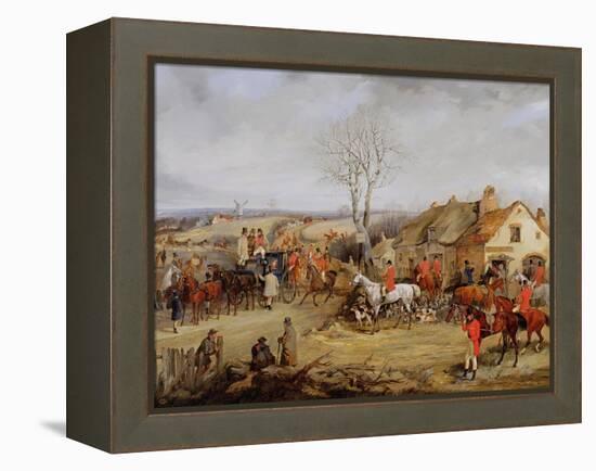 Hunting Scene, the Meet-Henry Thomas Alken-Framed Premier Image Canvas