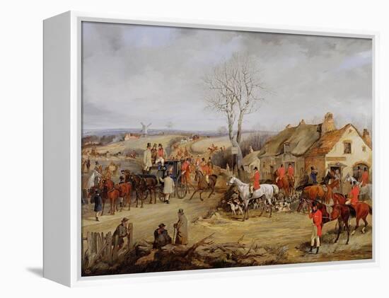 Hunting Scene, the Meet-Henry Thomas Alken-Framed Premier Image Canvas