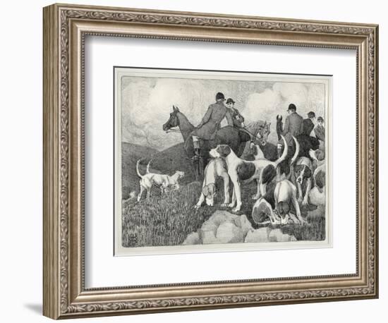 Hunting Scene-Robert Polhill Bevan-Framed Giclee Print