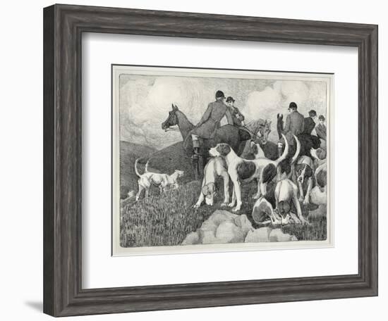 Hunting Scene-Robert Polhill Bevan-Framed Giclee Print