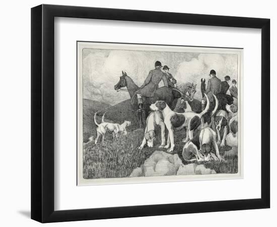 Hunting Scene-Robert Polhill Bevan-Framed Giclee Print