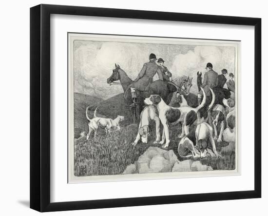 Hunting Scene-Robert Polhill Bevan-Framed Giclee Print