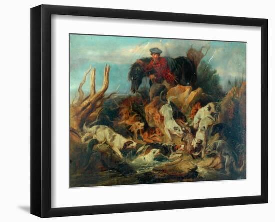 Hunting Scene-null-Framed Giclee Print