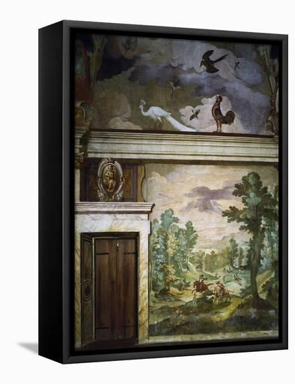 Hunting Scenes, Fresco-Antonio Tempesta-Framed Premier Image Canvas