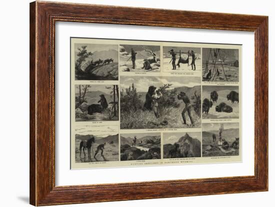 Hunting Sketches in Northern Wyoming-null-Framed Giclee Print