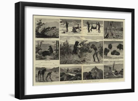 Hunting Sketches in Northern Wyoming-null-Framed Giclee Print