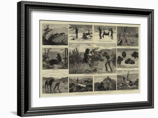 Hunting Sketches in Northern Wyoming-null-Framed Giclee Print