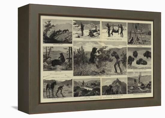 Hunting Sketches in Northern Wyoming-null-Framed Premier Image Canvas