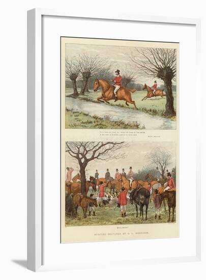 Hunting Sketches-null-Framed Giclee Print