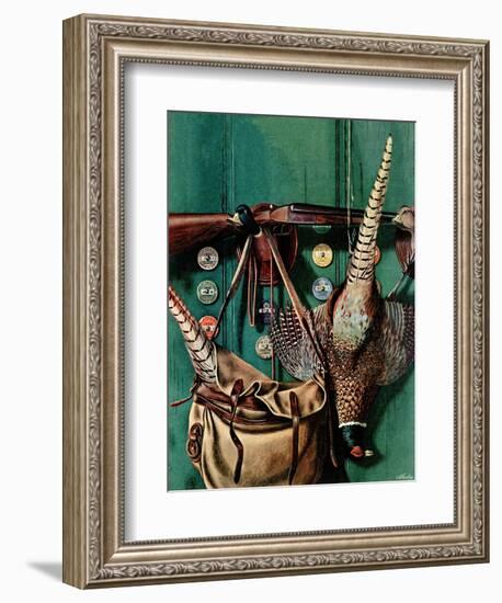 "Hunting still life," November 11, 1944-John Atherton-Framed Giclee Print