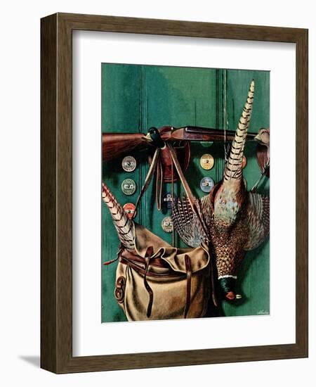 "Hunting still life," November 11, 1944-John Atherton-Framed Giclee Print