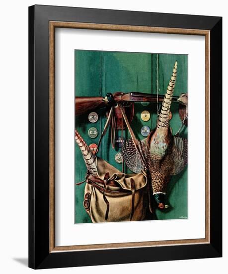 "Hunting still life," November 11, 1944-John Atherton-Framed Giclee Print