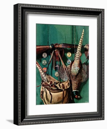 "Hunting still life," November 11, 1944-John Atherton-Framed Giclee Print