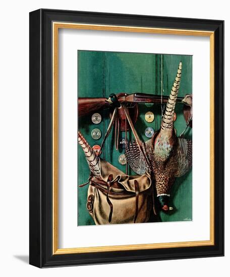 "Hunting still life," November 11, 1944-John Atherton-Framed Giclee Print