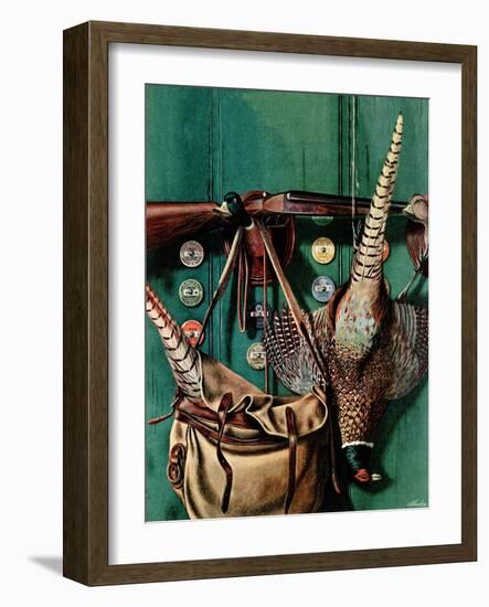 "Hunting still life," November 11, 1944-John Atherton-Framed Giclee Print