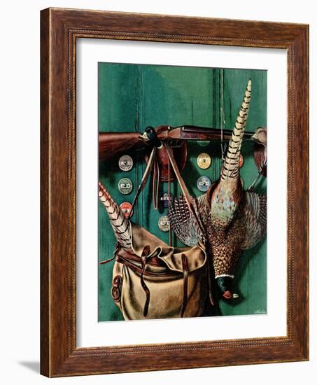 "Hunting still life," November 11, 1944-John Atherton-Framed Giclee Print