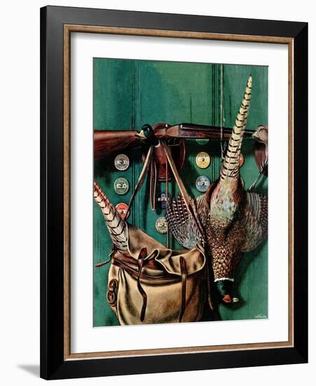 "Hunting still life," November 11, 1944-John Atherton-Framed Giclee Print