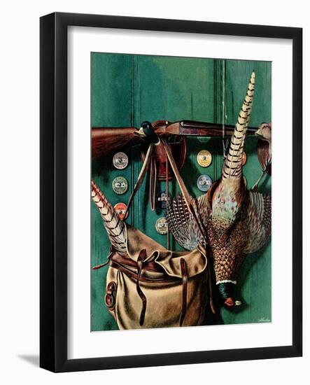 "Hunting still life," November 11, 1944-John Atherton-Framed Giclee Print