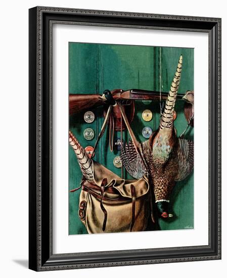 "Hunting still life," November 11, 1944-John Atherton-Framed Giclee Print