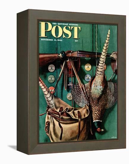 "Hunting still life," Saturday Evening Post Cover, November 11, 1944-John Atherton-Framed Premier Image Canvas