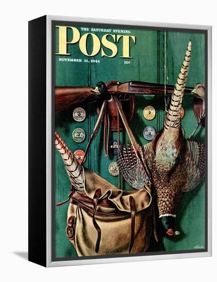 "Hunting still life," Saturday Evening Post Cover, November 11, 1944-John Atherton-Framed Premier Image Canvas