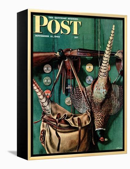 "Hunting still life," Saturday Evening Post Cover, November 11, 1944-John Atherton-Framed Premier Image Canvas