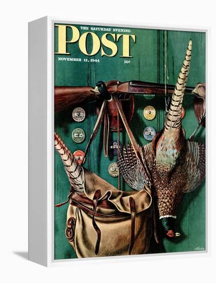 "Hunting still life," Saturday Evening Post Cover, November 11, 1944-John Atherton-Framed Premier Image Canvas