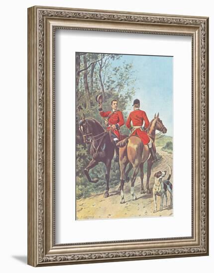 Hunting Team (1892)-J^ Condamy-Framed Art Print