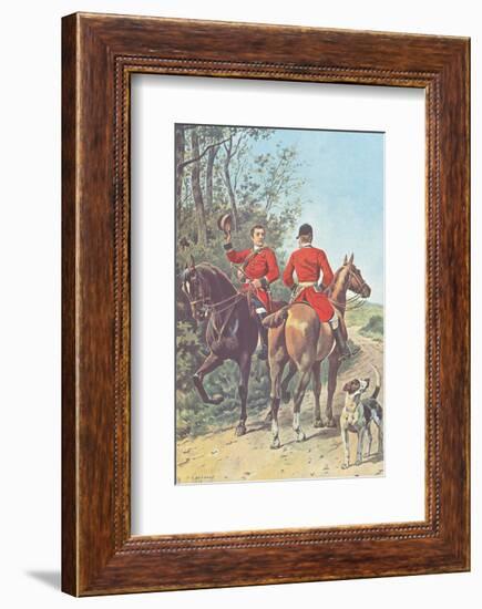 Hunting Team (1892)-J^ Condamy-Framed Art Print