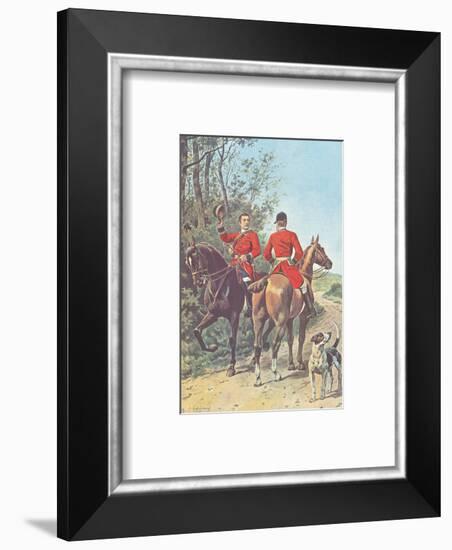 Hunting Team (1892)-J^ Condamy-Framed Art Print