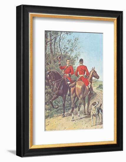 Hunting Team (1892)-J^ Condamy-Framed Art Print